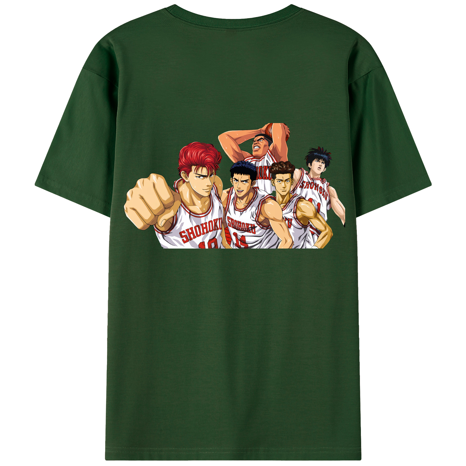 SLAM DUNK／スラムダンク 綿100％半袖Tシャツ（背面プリント）